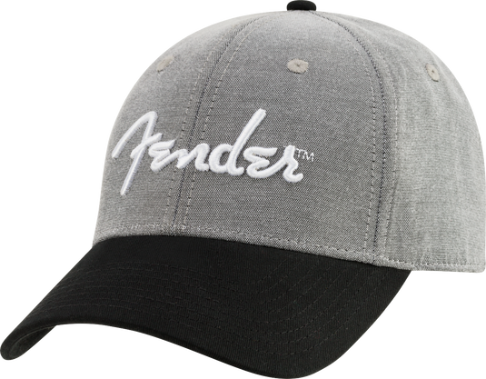 Casquette Grise et Noir avec Logo Fender