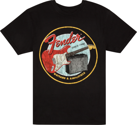 FENDER / 919-3122-606 / Fender 1946 Guitars & Amplifiers T-Shirt-XL- Vintage Black