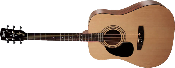 Left-handed acoustic guitar - natural