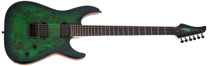 Load image into gallery viewer, SCHECTER / Electric Guitar, Model C-6 Pro, 24 frets, “Aqua Burst” finish
