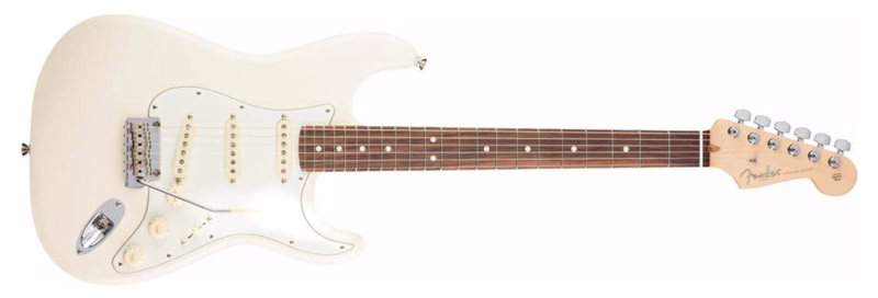 Chargez l&#39;image dans la visionneuse de la galerie, Guitare électrique, &quot;American Professional Stratocaster&quot;, bois de rose, Blanc Olympique avec case
