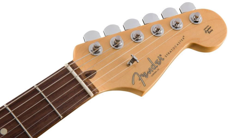 Chargez l&#39;image dans la visionneuse de la galerie, Guitare électrique, &quot;American Professional Stratocaster&quot;, bois de rose, Blanc Olympique avec case
