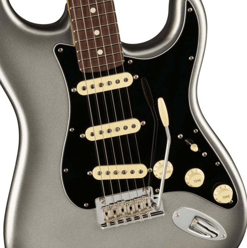 Load image into gallery viewer, Electric guitar, &#39;American Professional II Stratocaster&#39;, rosewood fingerboard, &#39;Mercury&#39; with hard case
