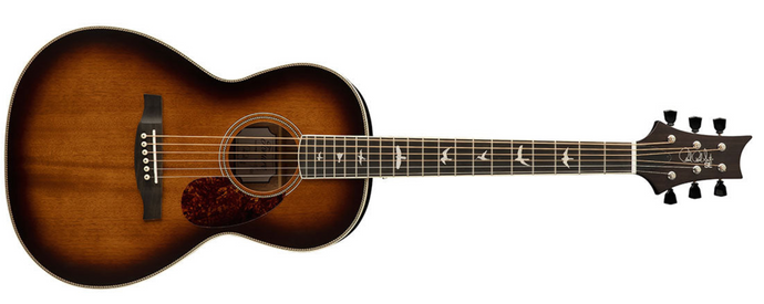 PPE20SATS,SE Tonare parlor format, solid mahogany top, Tobacco Sunburst, with Fishman Sonitone pickup