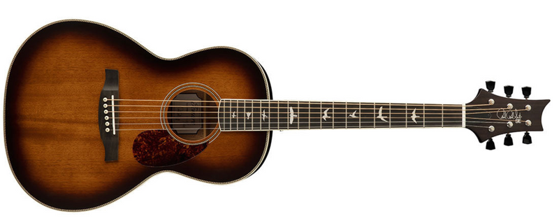 Load image into gallery viewer, PPE20SATS,SE Tonare parlor format, solid mahogany top, Tobacco Sunburst, with Fishman Sonitone pickup
