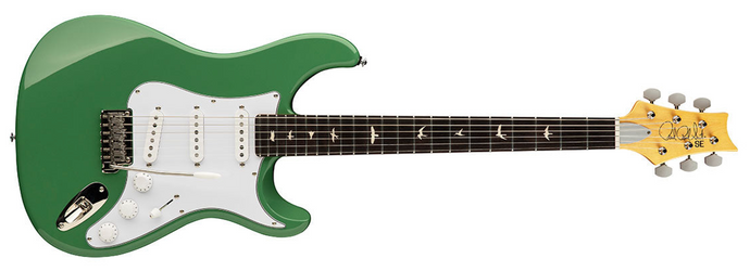 PRS/109639::4J:/SE Silver Sky Bolt On - Ever Green with Soft Case