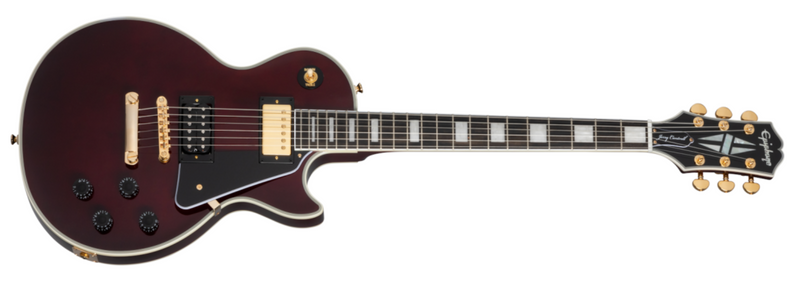 Load image into gallery viewer, Electric Guitar, Les Paul Custom Wini Signature Jerry Cantrell - Dark Wine Red Finish with Hardshell Case
