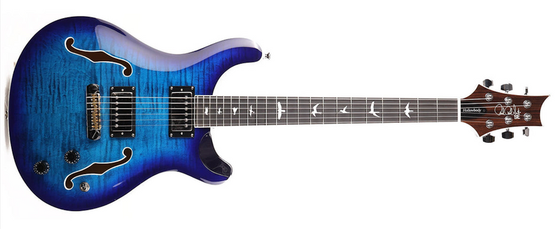 Load image into gallery viewer, PRS/105536::DC:/H2ECBDC -SE Hollowbody II - Faded Blue Burst with Soft Case
