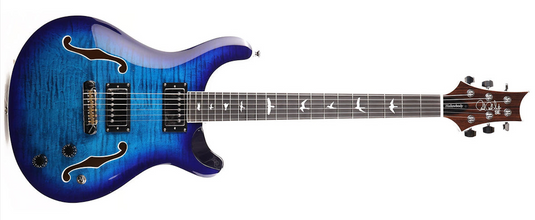 PRS/105536::DC:/H2ECBDC -SE Hollowbody II - Faded Blue Burst with Soft Case