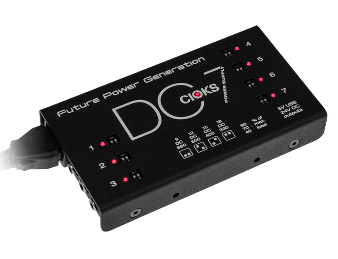 CIOKS / DC7 / 7 independent sockets of 9, 12, 15 or 18V, 5V USB and 24V DC