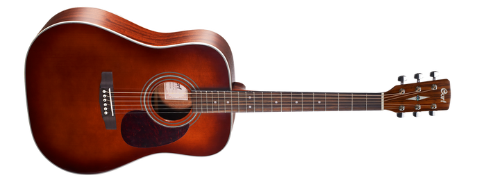 Acoustic guitar with solid top