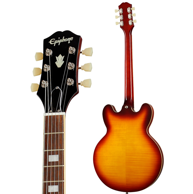 Load image into gallery viewer, Electric guitar, ES-335 &quot;Inspired by Gibson&quot;-&quot;Rasbperry Teaburst&quot;
