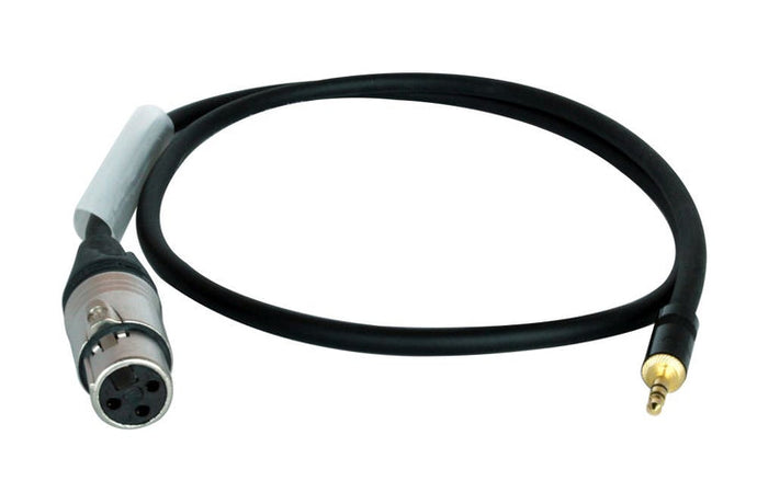 XLR F to 1/8 TRS 3'' cable