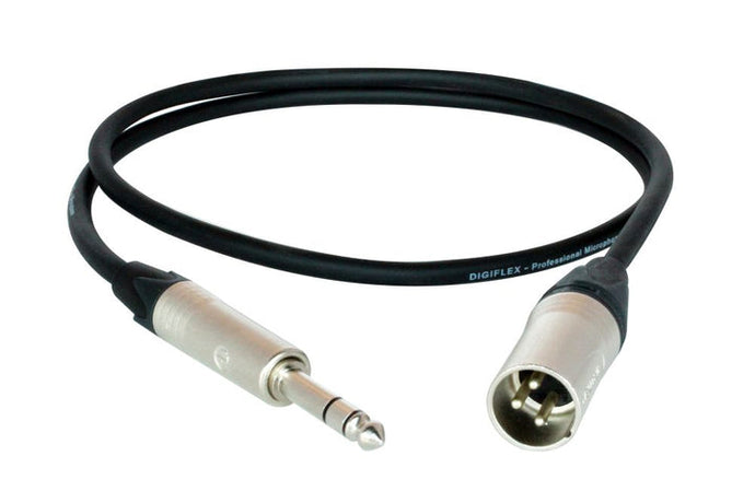 20ft 1/4 TRS to XLR M Cable