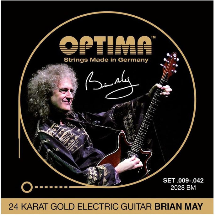 Electric guitar strings 9-42 in Gold “Brian May” signature