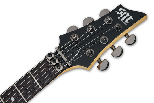 Guitare Électrique 24 frettes avec FloydRose, modèle “C-1-fr-SGR-red” avec pick up sgr et Gigbag
