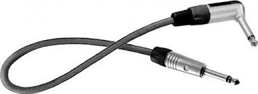 Instrument cable 1/4 ts straight to 1/4 ts angled - 20'