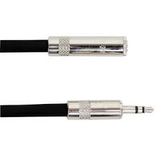 Earphone extension - 1/8 trs male to 1/8 trs fem - 10'