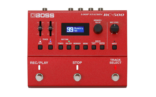 BOSS / RC-500 / Loop Station, Loop FX, 99 phrase memories, 57 rhythms and Midi control support