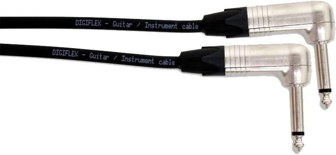 Instrument cable 1/4 angled to 1/4 angled - 3 feet