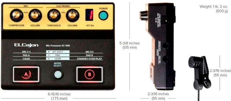 Load image into gallery viewer, Cajon sound processor with piezo
