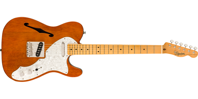 Guitare électrique,  ‘60 Telecaster Thinline classic vibe,touche érable, fini Natural, pas d’étui