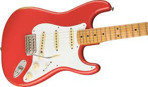 Load image into gallery viewer, FENDER / 014-9972-340 / Vintera Road Worn &#39;50 Stratocaster, maple fingerboard, Fiesta Red finish
