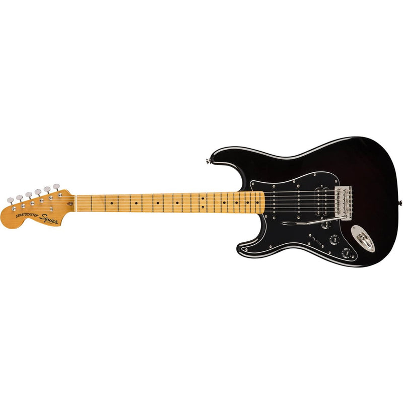 Load image into gallery viewer, Left-handed &quot;Classic Vibe &#39;70s Stratocaster HSS&quot; electric guitar, maple fingerboard-Black
