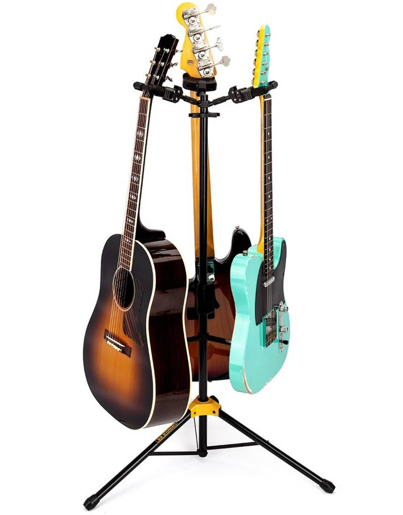 Load image into gallery viewer, HERCULES / GS432B-PLUS / Triple Auto Grip System (AGS) Guitar Stand, Foldable
