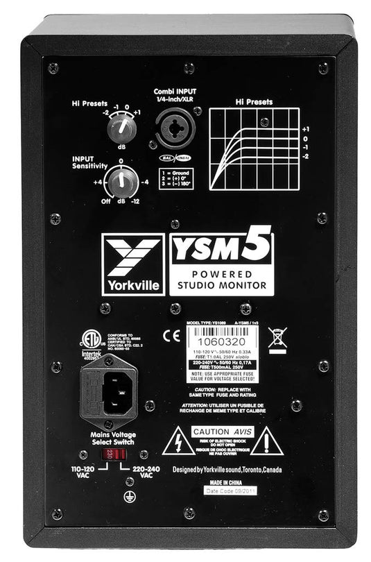 YSM5 Compact Powered Studio Reference Monitor