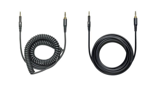 Casque d'écoute de studio fermé avec 2 câbles