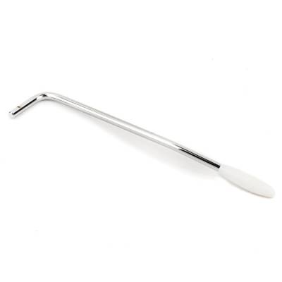 Mustang 65 Tremolo Arm - White Tip - Chrome