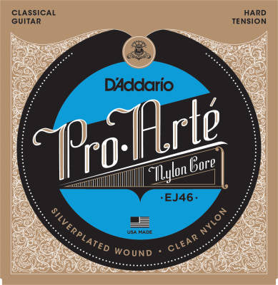 Nylon strings for classical guitar "Pro Arte" Silver/Clear/Hard