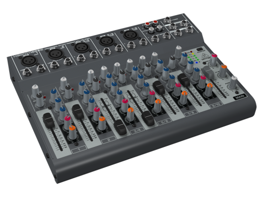 10-input live mixer with XENYX mic preamps