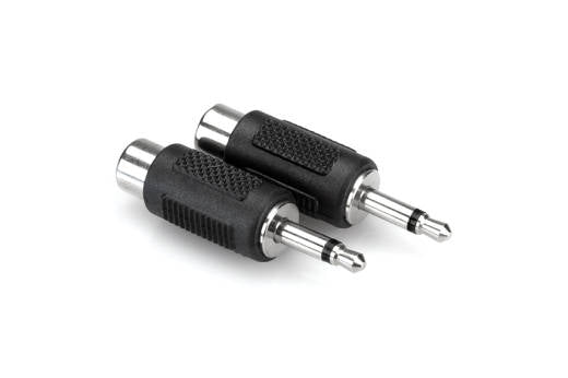 Adapters, RCA to 3.5 mm TS, 2 pieces