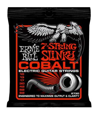 Cobalt 7-String Electric Guitar Strings - Thin Top and Heavy Bottom .010-.062