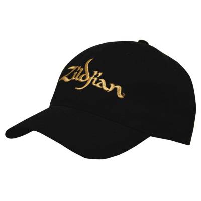 Black and gold baseball cap