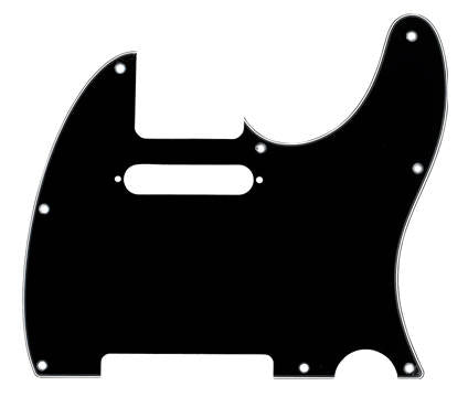 Multilayer Telecaster Pickguard - Black