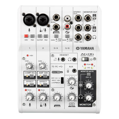 Versatile 6-channel USB mixer and audio interface