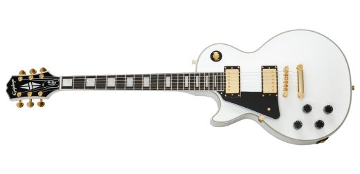 Left-handed Les Paul Custom electric guitar - Alpine White