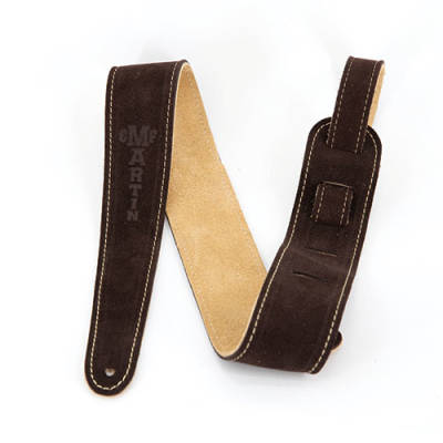 Adjustable suede guitar strap