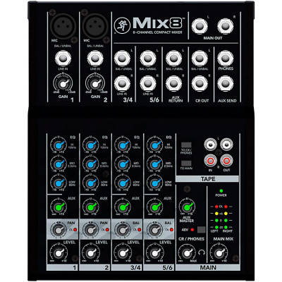 Console de mixage compact à 8 canaux MIX Series