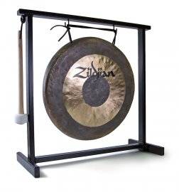 Table gong with stand and mallet