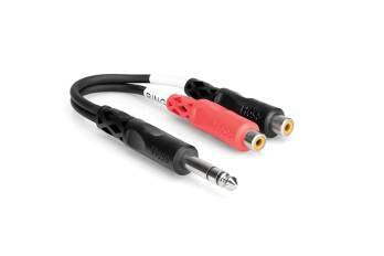 1/4''' TRS-M stereo output to dual RCA-F Y cable