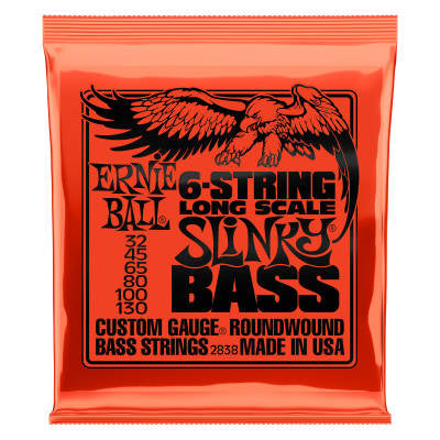 6-String Long Scale Nickel Wound Bass Strings - .032-.130