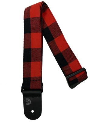 Red Flannel Guitar Strap