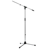 Boom pole microphone mount