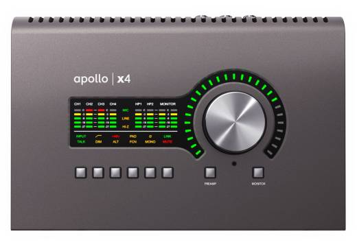 Interface audio "Apollo x4 Thunderbolt 3" avec traitement de base UAD-2 QUAD