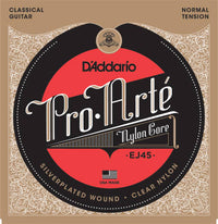 Nylon strings for classical guitar "Pro Arte" Silver/Clear/Extra Hard