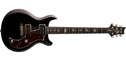 PRS/SE Mira with Gig Bag - Black with Tortoise Pickguard